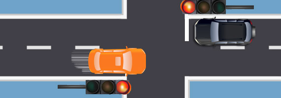 Bußgeld beim Überfahren einer roten Ampel