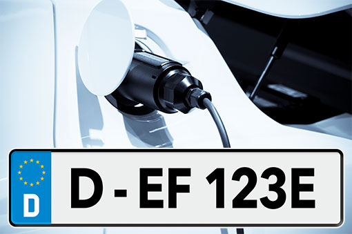 Kennzeichen Elektrofahrzeuge