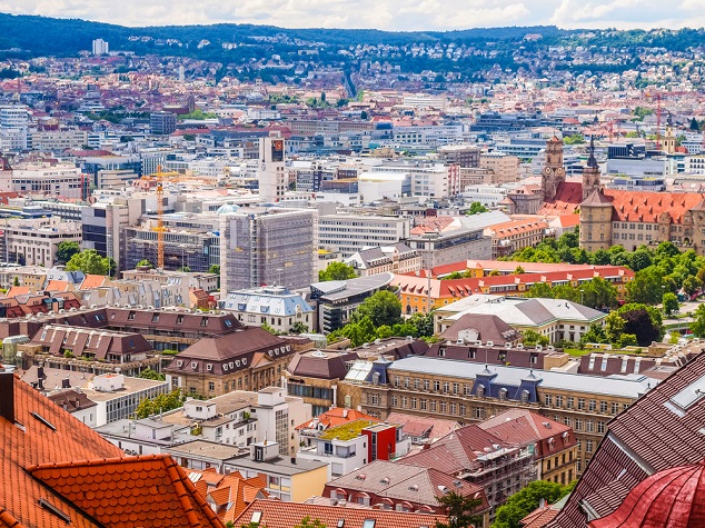 Stuttgarter Innenstadt Ausblick auf die Stuttgarter Innenstadt
