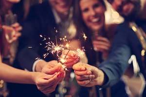 Wunderkerzen an Silvester